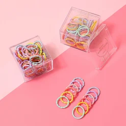 Mini Elastici Per Capelli Colorati (100Pz)
