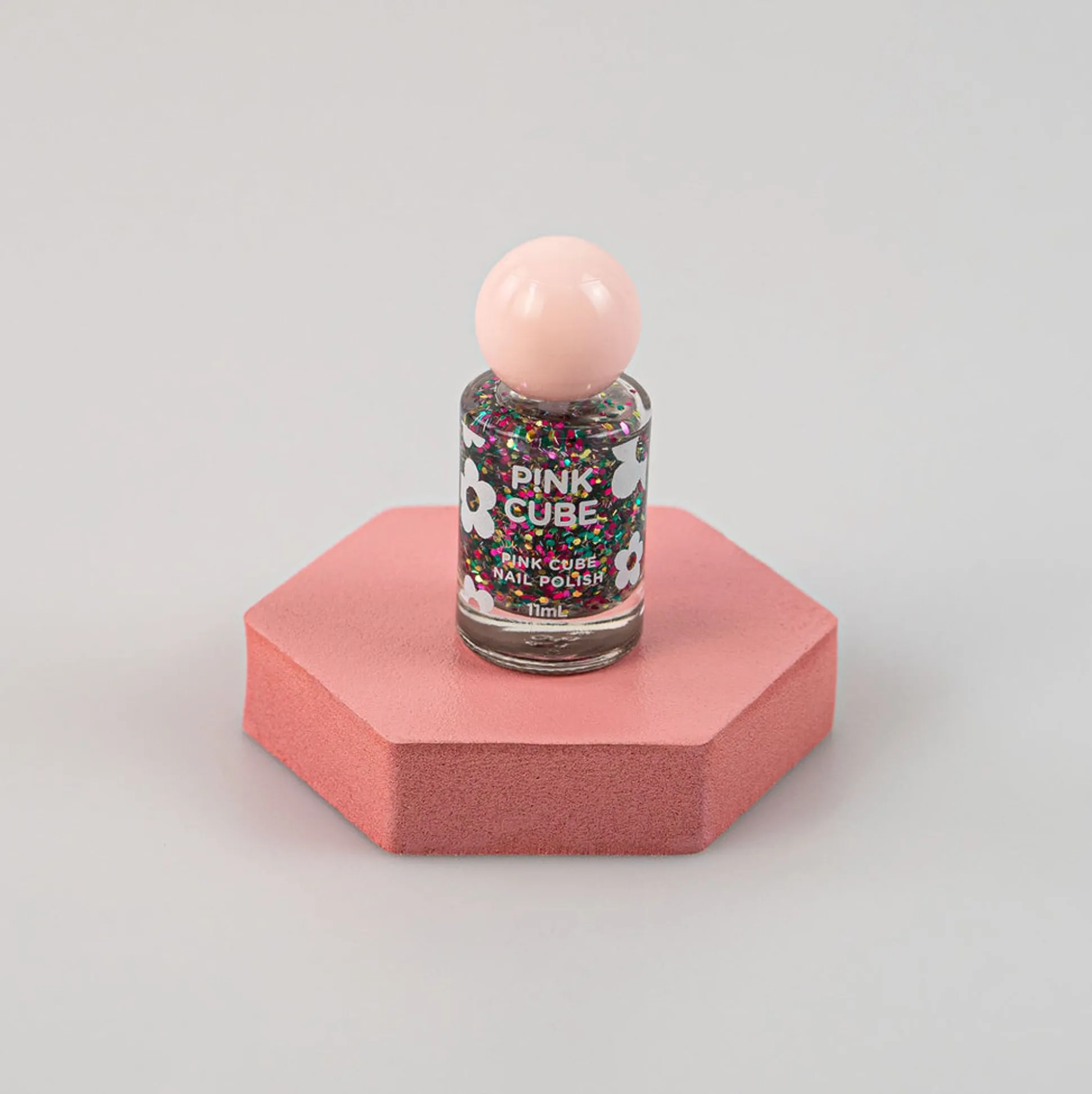 Nail Polish - Pink Cube (18 Party Glitter)