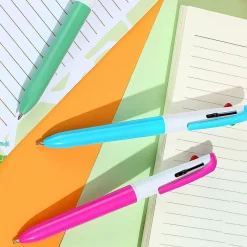 Penna Con 4 Colori Impugnatura Blu