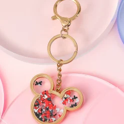 Portachiavi Mickey Mouse Glitterato Oro
