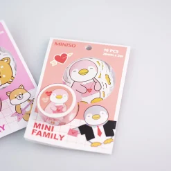 Set Nastro Adesivo E Stickers - Mini Family (1Pz)
